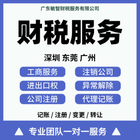 東莞南城區公司代理代辦服務 一站式工商稅務代理、做賬報稅解決方案